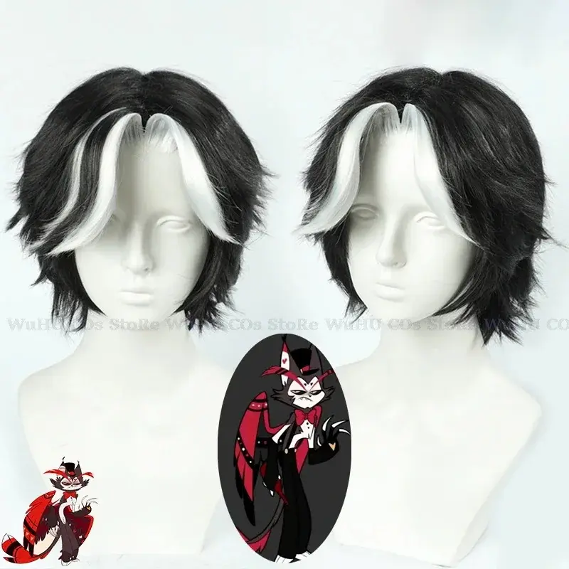 2025 11 Uniform Hazbin Hotel Husk Halloween Party Cosplay Costume Black Outfits With Hat Ears Eyebr