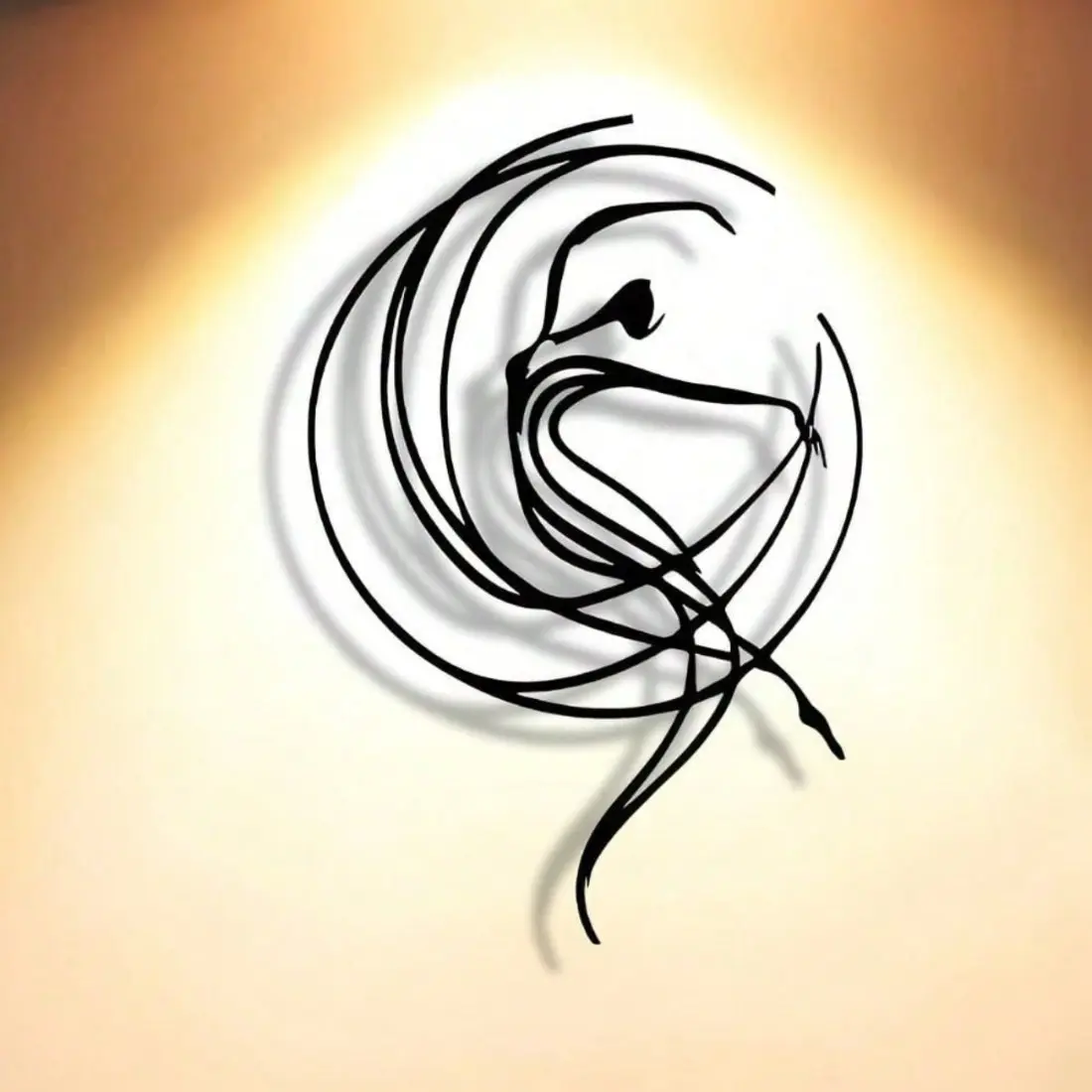 Exquisitely Artistic, Elegant and Minimalist Metal Wall Carving Statue of A Dancer – A Perfect Fit for Modern Handicraft Decor in Homes, Offices, Living Rooms and Bedrooms.Wall Sculptures
