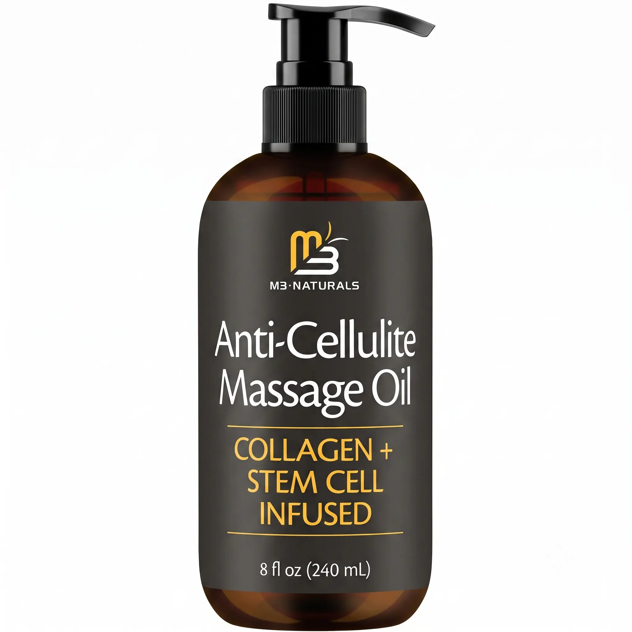 Firming Body Massage Oil with Collagen & Stem Cell – Helps Smooth the Appearance of Cellulite & Improve Skin Texture – Refreshing Aromatherapy Body Oil for Legs & Full Body