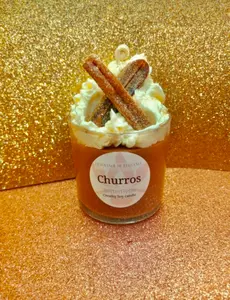 Churros Pastry Dessert Candle