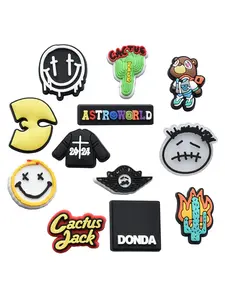 12 Pcs Cartoon Shoe Charms For Bubble Slides Clogs Sandals,PVC Shoe Decorations Accessories Buckle For Christmas Birthday Gifts