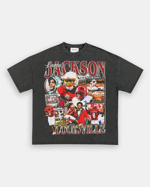 [SALE UP TO 40%] LAMAR JACKSON - LOUISVILLE TEE SHIRT, GIFT FOR FANS