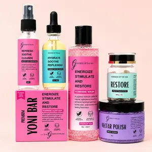 Ultimate Goddess Care Bundle – Feminine Wash, Premium Yoni Bar, Mermaid Yoni Oil, Nectar Falls Feminine Mist, Boric Acid Suppositories & Bikini Scrub