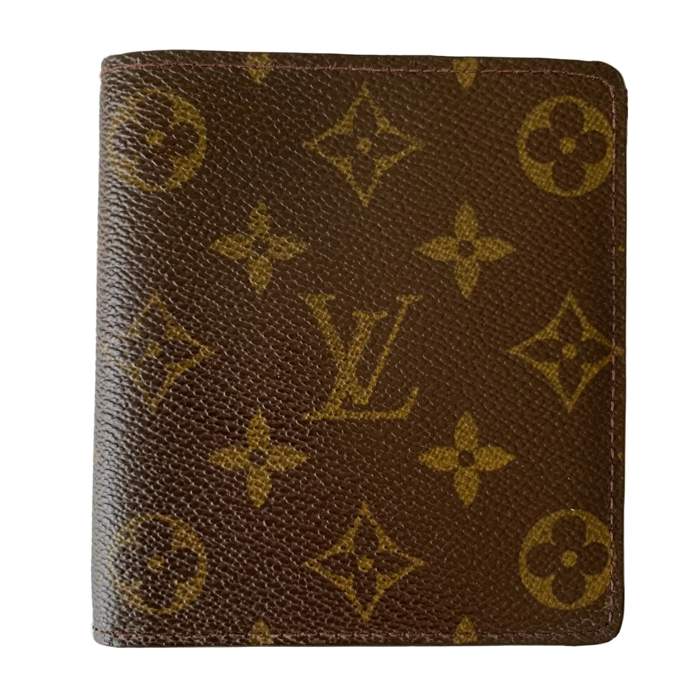 Pre-owned Louis Vuitton LV Small leather goods FINAL SALE NO RETURN CANCELLATION monogram mens bifold wallet ca0090 authentic with COA