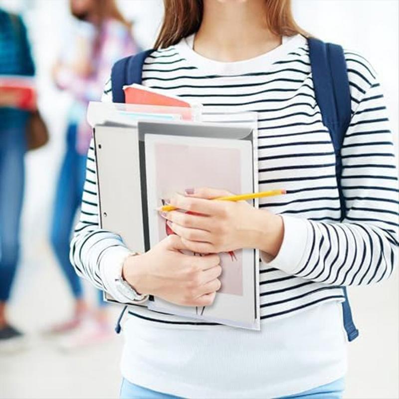 12 x 12 Scrapbook Paper Storage Bag with Buckle Design, Clear Paper Storage Bag for Storing Scrapbook Paper, Vinyl Paper for Christmas New Year Home Use