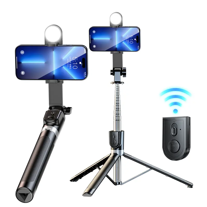 INFOJIFA 2026 New Multi-Function Silicone Smartphone Selfie Stick - 1.8m Extendable Stainless Steel Tripod Stabilizer, Wireless Bluetooth Remote, 360-Degree Rotatable, Ideal for Vlogging, Compatible with iPhone 17/16/15/14 & Cellphone