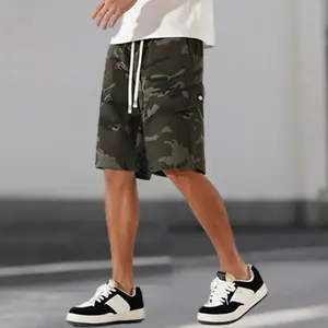 Summer camouflage tooling shorts, fashionable street tactical camouflage casual shorts, loose large pocket work shorts, can be used as gifts