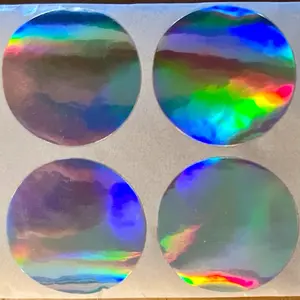 Pack of 5 Frequency Imprinted Holographic Sticker - Physical/Emotional - Imprinted with Specific Frequencies for Personal Energy Field Absorption and Benefits