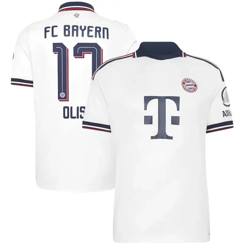 Unisex Bayern Munich 2026/27 Away Replica Soccer Jersey – #17 Olise, Breathable Quick Dry Football Shirt, Match Day Fan Apparel