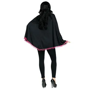 Adult Color Bones Poncho Costume