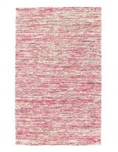 Canvello Contemporary Flat Weave Sari Silk Rug - 3' X 5'