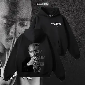 Vintage 2Pac Hoodie, Retro Rapper Tupac T-Shirt, Unisex 90s Hip Hop Shirt, Streetwear Gift For Him