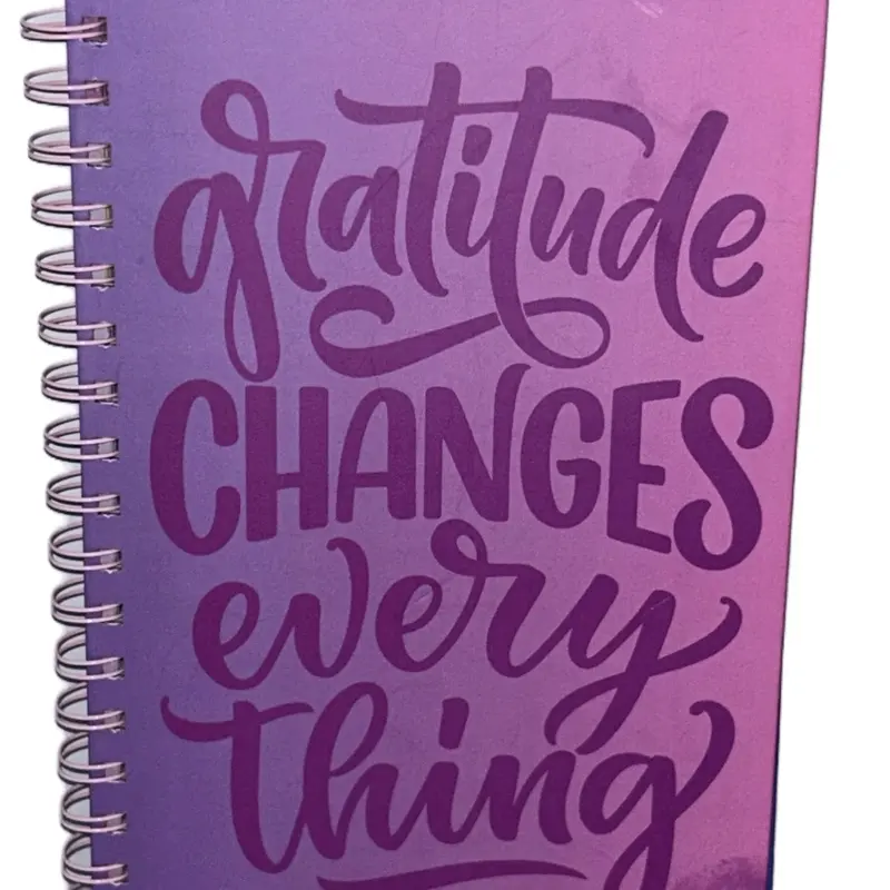 Guided Gratitude Journal 6x9 Inches Spiral Bound Hardcover with Motivational Sections & Durable Cover Perfect for Daily Reflection and Self Improvement