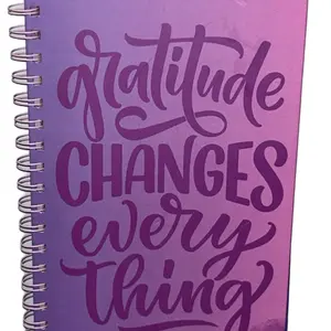 Guided Gratitude Journal 6x9 Inches Spiral Bound Hardcover with Motivational Sections & Durable Cover Perfect for Daily Reflection and Self Improvement