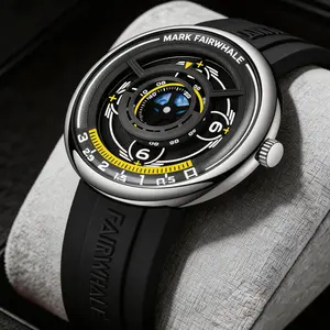 Ultra-Thin Slim Waterproof Watch for Men – Casual Open Dial, Luminous Hands, Business & Sport Style, Adjustable Wrist Strap, Lucky No.4 – Elegant Fashion Quartz Watch wacky