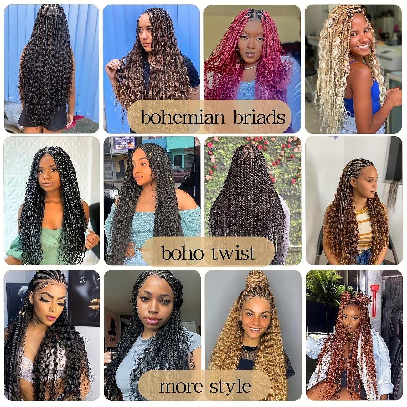 Ocean Wave Deep Wave Braiding Hair 24 Inch 2 Packs, 1B# Natural Black Synthetic Curly Crochet Hair, Tangle-Free for Black Women, Protective Hairstyles Deep Wave Wig hair Extension Ocean Wave Deep Wave Braiding Hair 24 Inch 2 Packs, 1B# Natural Black Synthetic Curly Crochet Hair, Tangle-Free for Black Women, Protective Hairstyles Deep Wave Wig hair Extension