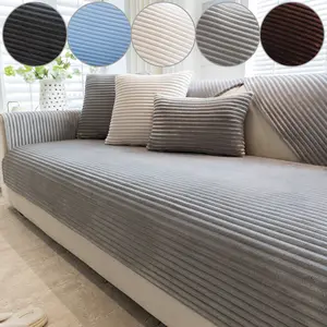 Cream Color Plush Sofa Cushion, New Anti-Slip High-Grade Sofa Pad, Pet-Friendly, Suitable All Seasons, Soft Sofa Protector