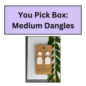 YOU PICK Box: Medium Polymer Clay Dangle Earrings