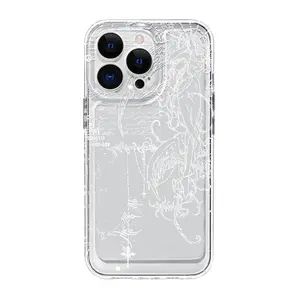 Viral Ins Gothic Angel Clear Phone Case| Shockproof Transparent Protective Cover for iPhone 17 16 15 14 13 Pro Max| Halloween Aesthetic Gift