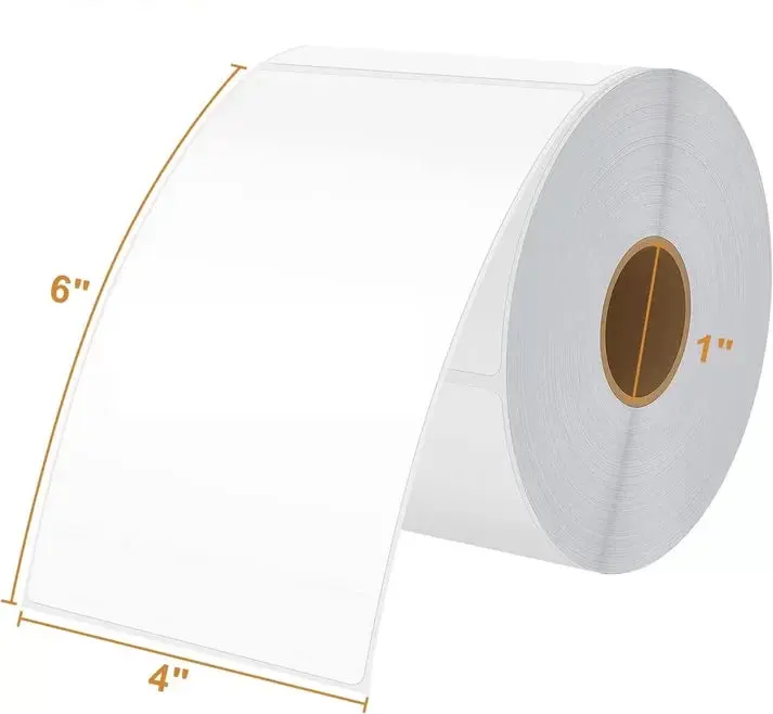 4" x 6" Direct Thermal Shipping Labels – 600 Labels (2 Rolls) – Permanent Adhesive