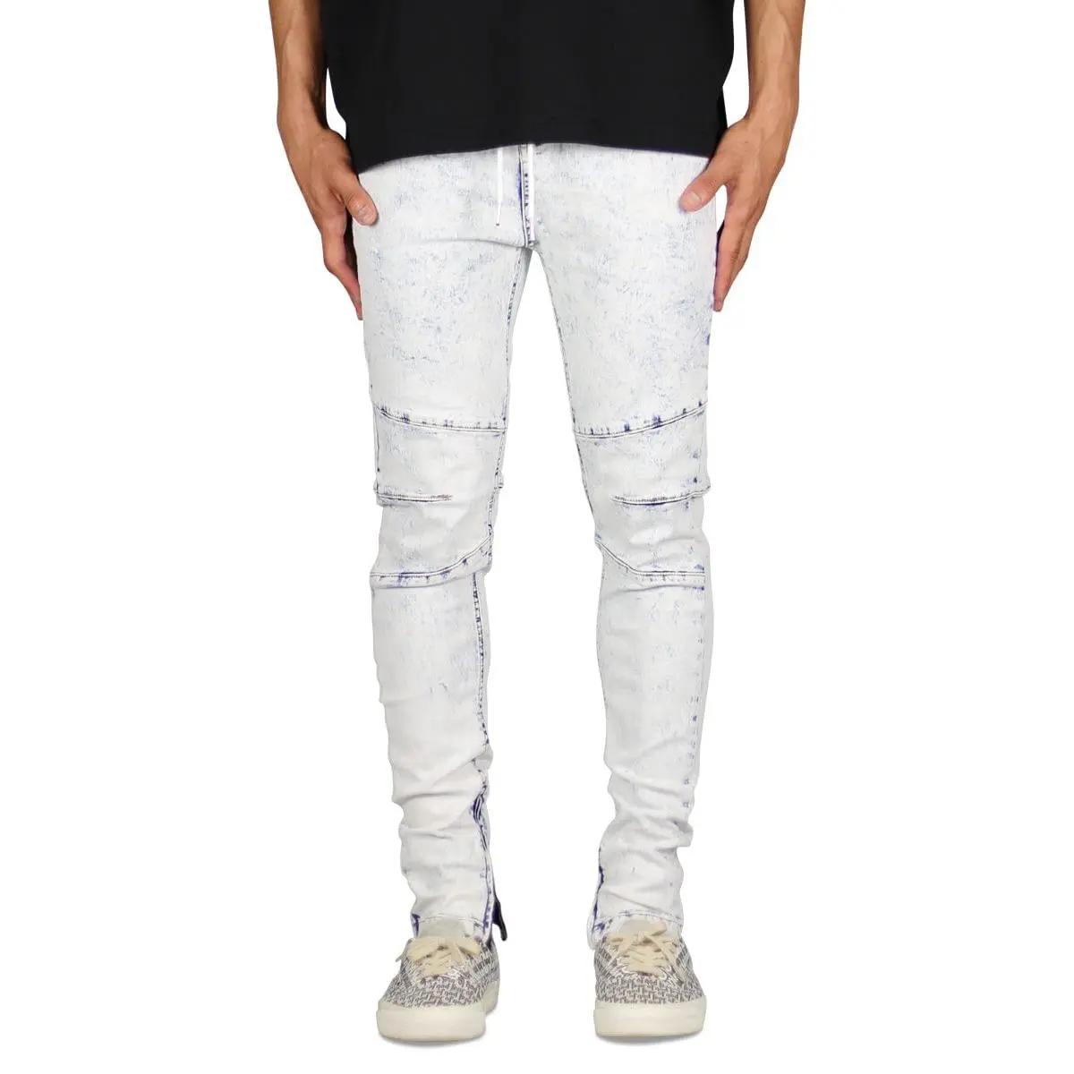 Bleach Blue Gnu Zipper Jeans