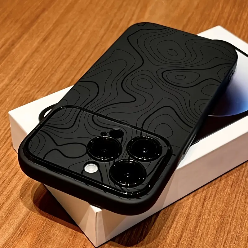 Phone case: Striped black convenient window, all inclusive anti fall protection phone soft case, suitable for iPhone 17/16/15/14/13/12/11/Pro/ProMax/Plus/X/XS/XSMAX series, birthday gift, holiday gift, couple phone case tiktokshopbacktoschool, Accessories