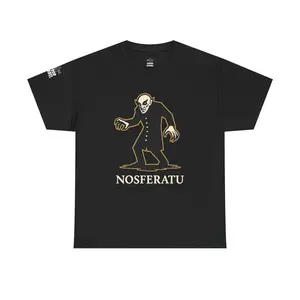 Vintage Nosferatu Unisex Heavy Cotton Tee | Horror Shirt, Horror Fan Apparel, Retro Graphic Tee, Halloween Shirt