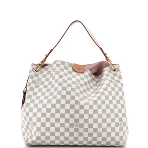Pre-owned Louis Vuitton Canvas Coated Shoulder Bags Graceful Handbag Damier MM by Rebag