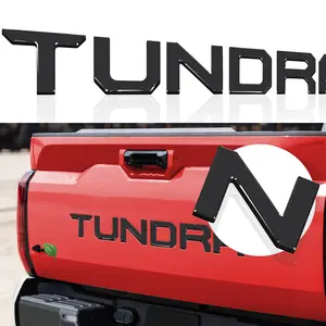 SUPER REPAIRMAN letter pattern car sticker High-Gloss Black 3D Raised Tailgate Letters Durable ABS Weatherproof Anti-Fade for Tundra Tailgate car trim sticker