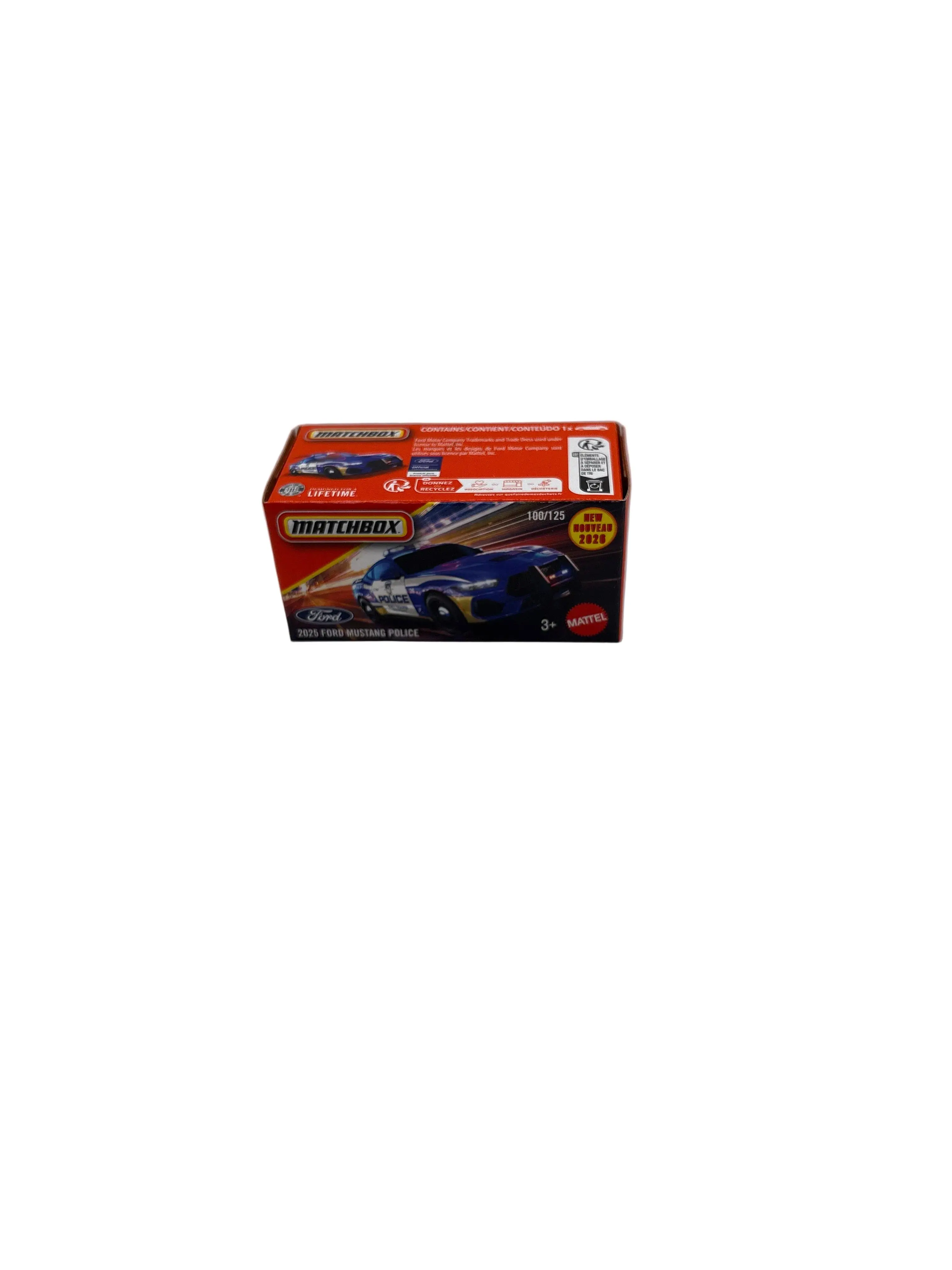 Matchbox 2025 Ford Mustang Police Diecast blue