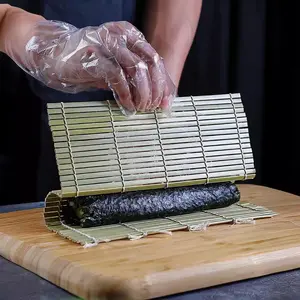 Bamboo Sushi Roller, 1 Count Sushi Making Tool, Sushi Roller Curtain, Rice Ball Mold, Bamboo Sushi Tool, Multifunctional Kitchen Tool, Kitchen Utensils & Gadgets