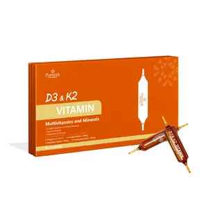 Perseek High-Absorption D3 & K2 Supplement - Chelated Minerals for Better Uptake, Stomach-Friendly Formula - 15mL x 10 Vials