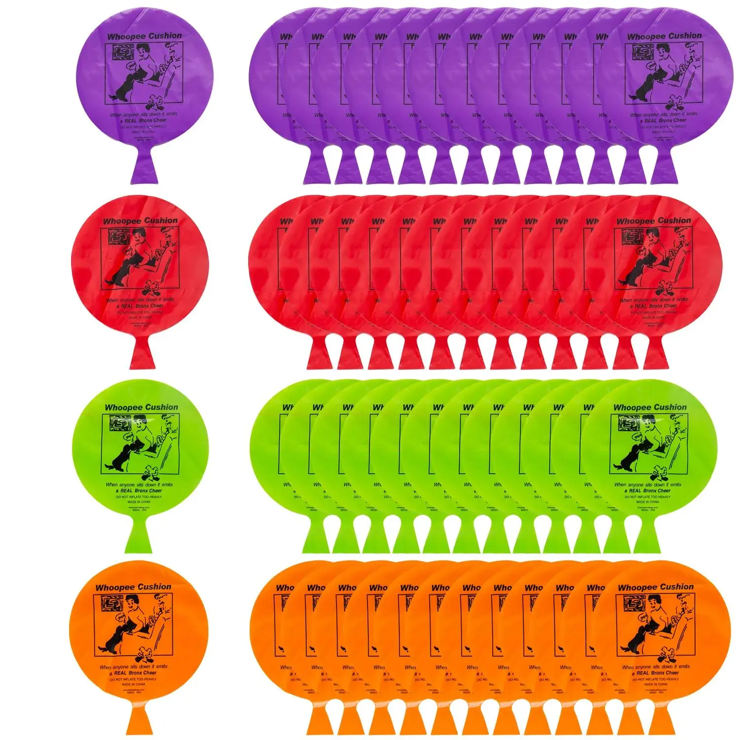 Bulk 48 Pc. Whoopee Cushion Assortment