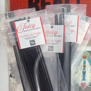 Lychee Sage Incense Sticks – 5 pieces | Hand-Dipped Aromatherapy Incense | Sweet Lychee + Herbal Sage Fragrance | Long-Lasting Home Fragrance