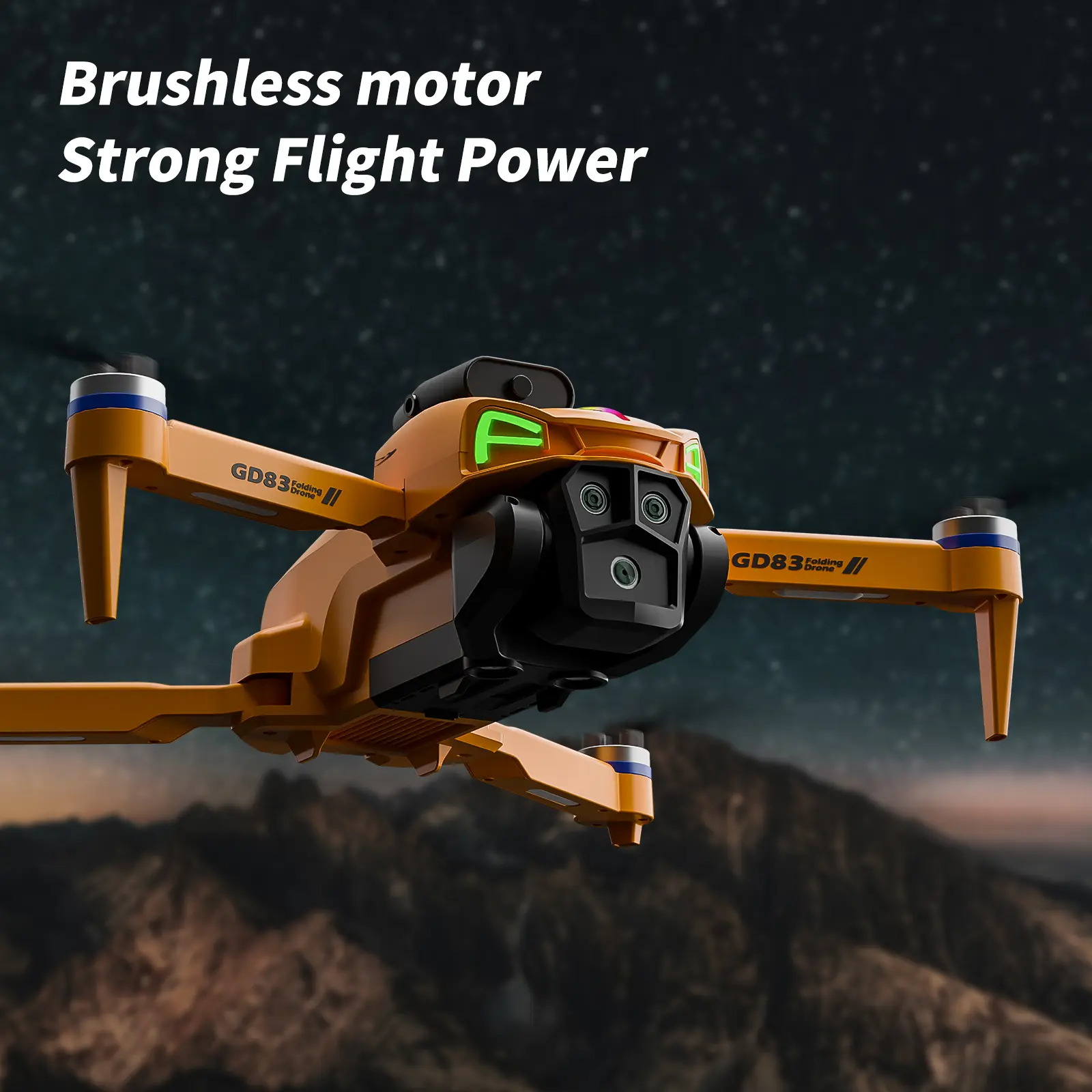 4K drone with camera, ultra-durable long-flight time, foldable design, suitable for beginners, WiFi quadcopter, brushless motors, auto hover
