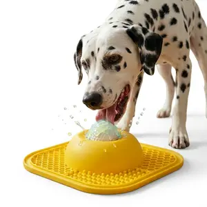 Slow Feeder Dog Bowl Set with Licking Mat, Rolling Ball and Strong Suction Base – Slow Feeders for Bone Broth, Yogurt Feeding, Dog Anxiety Relief and Mental Enrichment