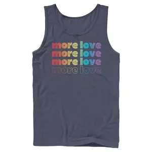 Mens Lost Gods Stacked More Love Tank Top
