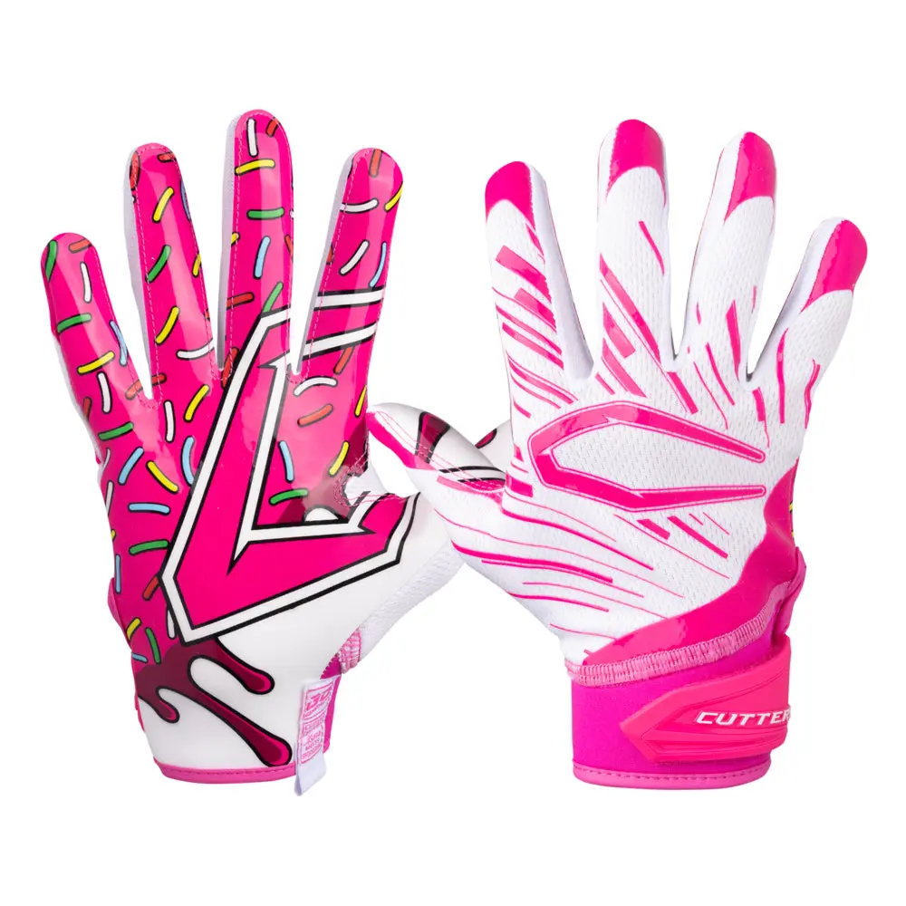 White/Pink Sprinkle Drip Game Day Pro Limited-Edition Receiver Gloves