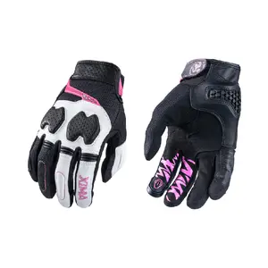 XIMA Women's Motorcycle Gloves Feminine Fit Breathable Impact Resistant Touchscreen 3-Season Goatskin Ventilated & Wear-Resistant