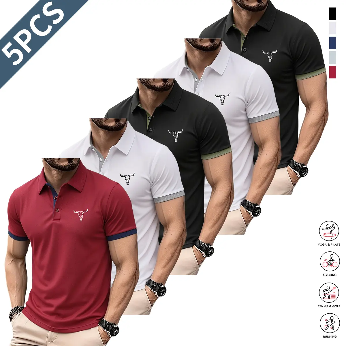 Red + White + Black + White + Black