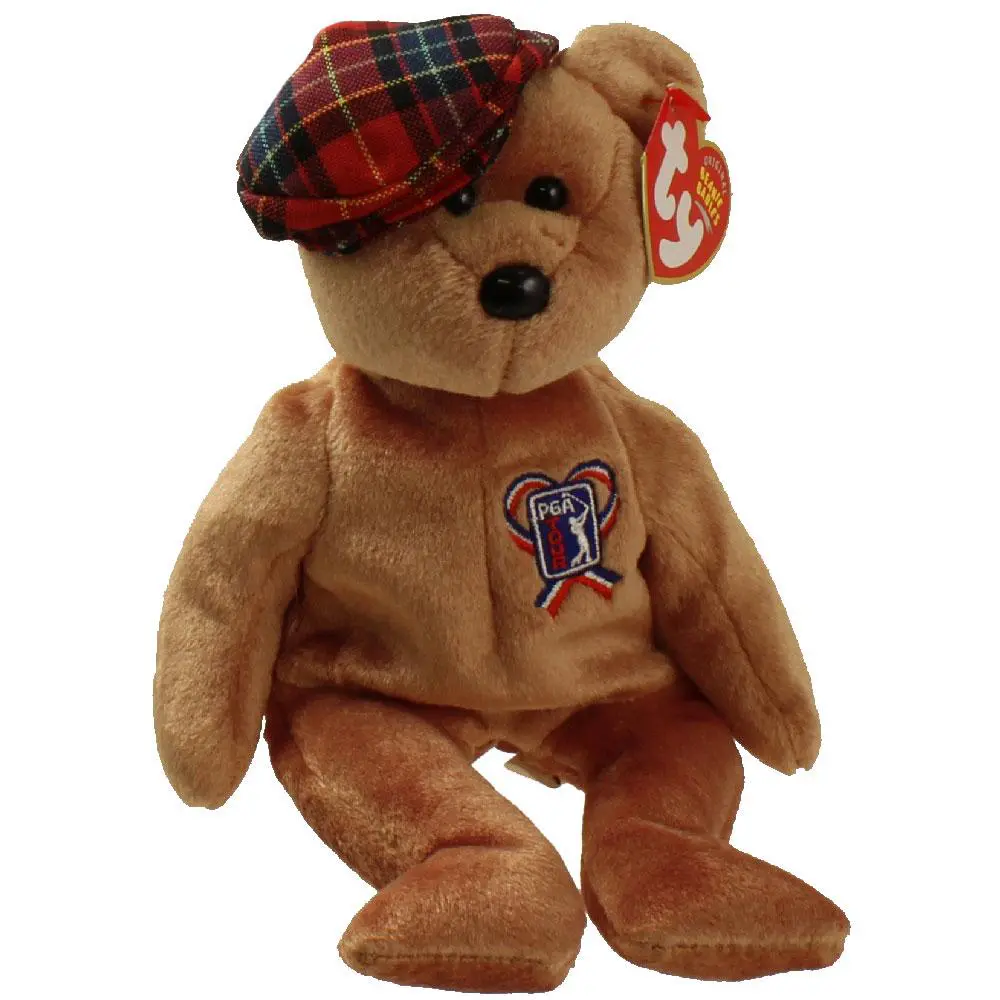 TY Beanie Baby - CHARITEE the PGA Golf Bear (9 inch) (2004) - MWMTs