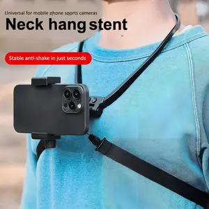 Hands Free Neck Hanging Phone Holder Lazy Stand Universal Wearable Mount for iPhone 15 Pro Max Samsung GoPro Bracket