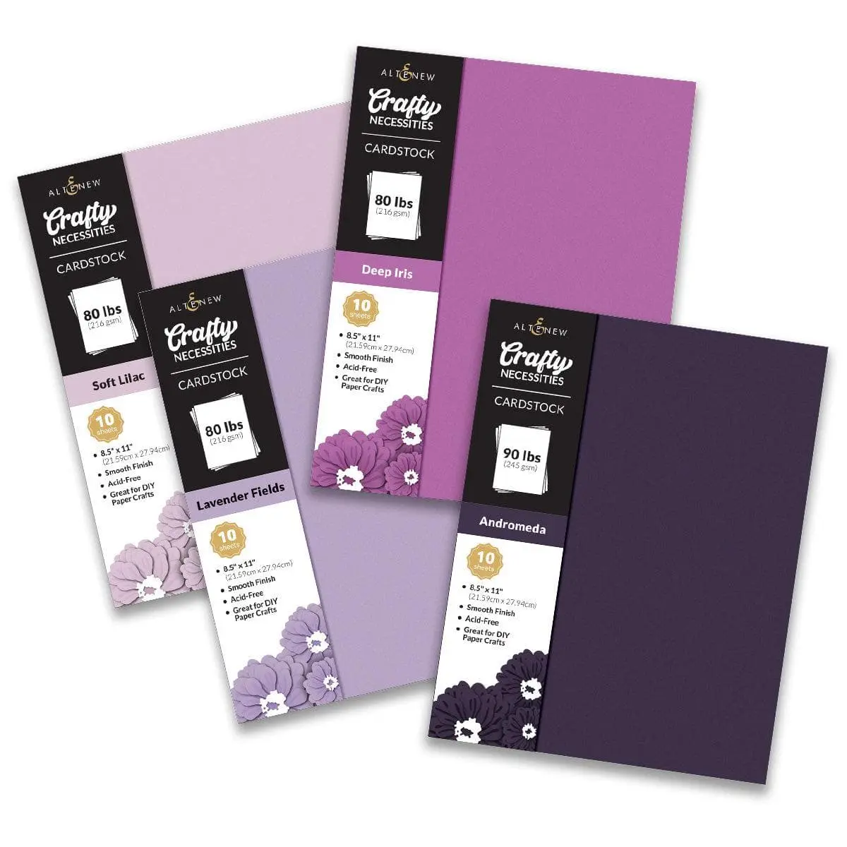 Crafty Necessities: Lilac Blossoms Cardstock Bundle