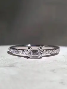 1 PC Elegant Cubic Zirconia Marquise Cut Ring For Women For Valentine's Day Gift Wedding Jewelry Marquise Wedding Bands