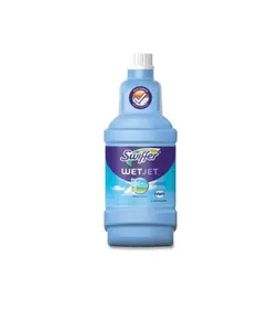 Swiffer WetJet Antibacterial Solution Refill for Floor Mopping and Cleaning, All Purpose Multi Surface Floor Cleaning Solution, Fresh Citrus Scent, 1.25 Liters