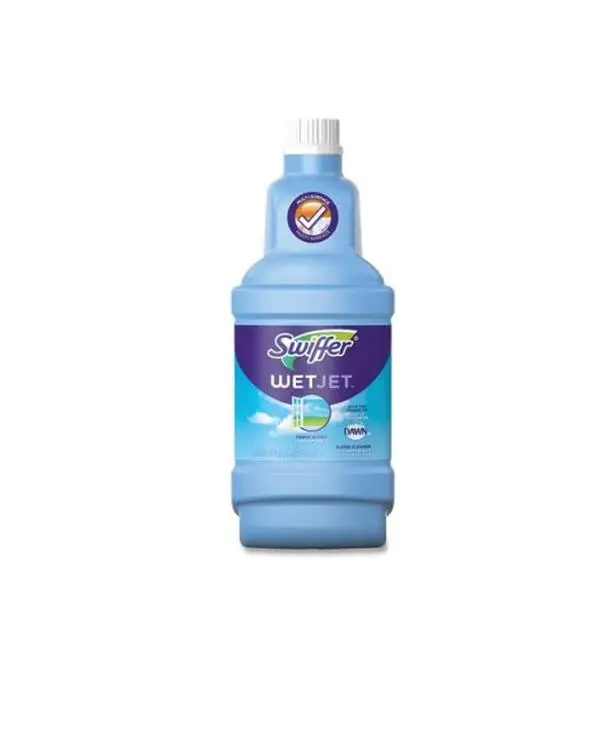 Swiffer WetJet Antibacterial Solution Refill for Floor Mopping and Cleaning, All Purpose Multi Surface Floor Cleaning Solution, Fresh Citrus Scent, 1.25 Liters
