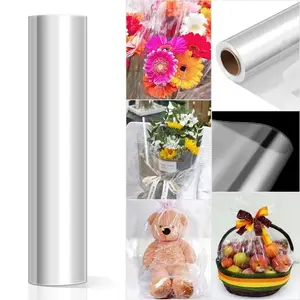 1pcs 50CM*20M Flower Wrapping Paper Transparent Film Packaging Roll Flower Packaging Flower Shop Handmade Bouquet Gift Packaging