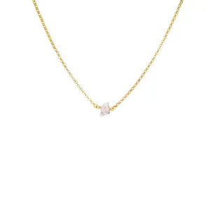 Clear Quartz Cluster Choker — Crystal Choker Necklace in Gold