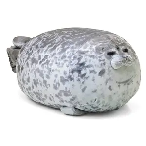 Chubby Blob Seal Pillow,Stuffed Cotton Plush Animal Toy Cute Ocean Small(13 in)