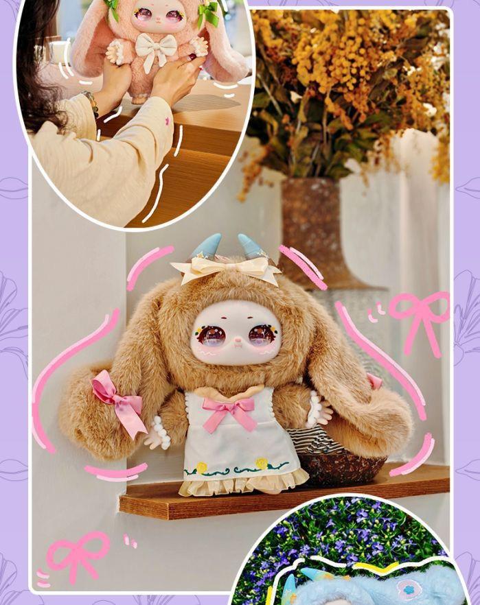 Misty Garden Soft Stuff Toy - Adorable Purple Character with Floral Details and 400% Scale